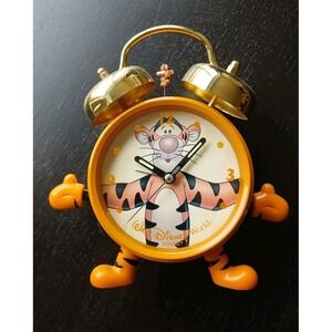 VTG Disney‎ Tigger alarm clock  Disney World Arms Move Winnie Pooh Tigger #1405